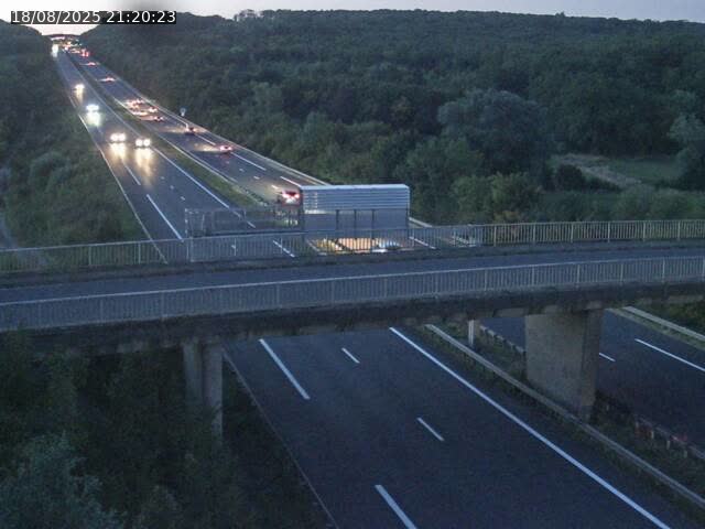 Caméra autoroute France - A31, Zoufftgen direction Luxembourg-ville, à la frontière entre la France et le Luxembourg