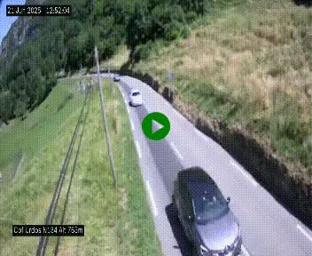 Webcam dans les Pyrénées Atlantique au niveau du col d'Urdos et du fort du Pourtalet sur la N134, en direction du Col et du tunnel du Somport, à 765 mètres d'altitude