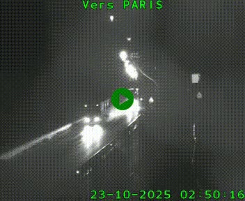 Caméra routière sur l'autoroute A20 à Bessines-sur-Gartempe. Vue orientée vers Paris