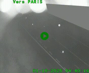Caméra routière sur l'autoroute A20 à Saint-Pardoux-l'Ortigier, à la jonction avec l'A89. Vue orientée vers Paris