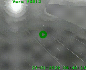 Caméra routière sur l'autoroute A20 à Saint-Pardoux-l'Ortigier, à la jonction avec l'A89. Vue orientée vers Paris