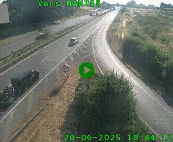 Webcam N147 au nord de Poitiers et à la jonction avec la A10