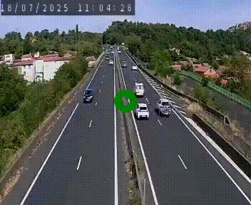 Caméra autoroute A75 à hauteur de Coudes, en direction de Clermont-Ferrand