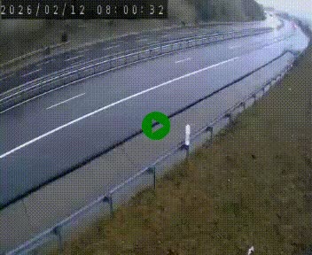 Caméra autoroute A75 à hauteur de la sortie 42 (Rodez, Laissac, Aire de l'Auvergne) située sur la commune d'Auberoques, près de Sévérac-le-Château