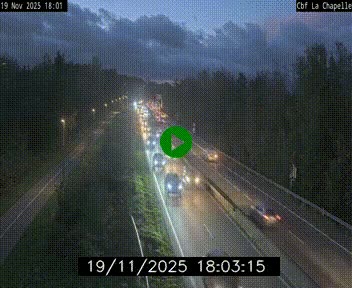 Webcam sur le périphérique de Nantes (N844) à hauteur de Porte de la Chapelle, au nord de la ville