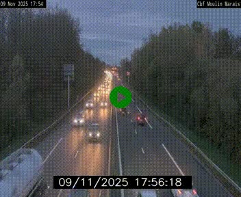 Webcam sur le périphérique de Nantes (N844) entre la Porte de Saint-Luce et la Porte d'Anjou, à l'est de la ville