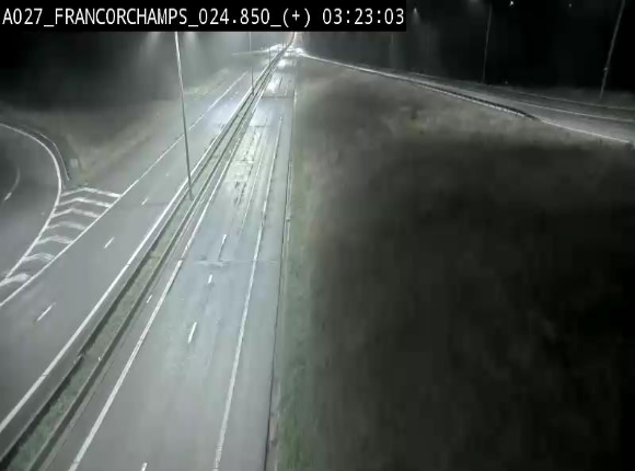 Caméra autoroutière à proximité du circuit de Spa-Francorchamps à Stavelot sur l'A27/E42
