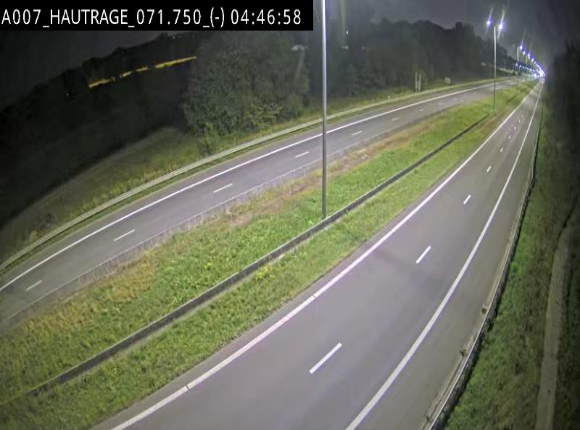 Webcam autoroute Belgique - Hautrage - E19 - BK 71.7