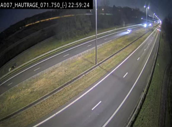 Webcam autoroute Belgique - Hautrage - E19 - BK 71.7