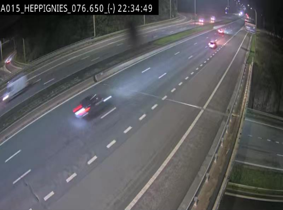 Webcam autoroute Belgique - Heppignies - E42 direction Namur - BK 76.4