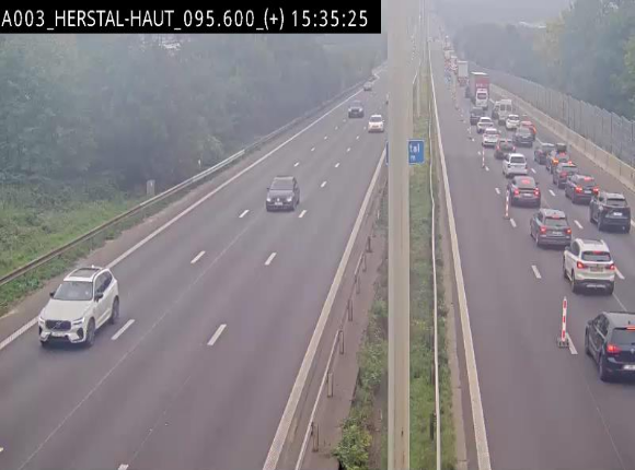 Webcam autoroute Belgique - Herstal - E40 direction Aix-la-Chapelle - BK 97
