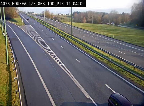 Caméra autoroute Belgique - Houffalize, E25 direction Liège