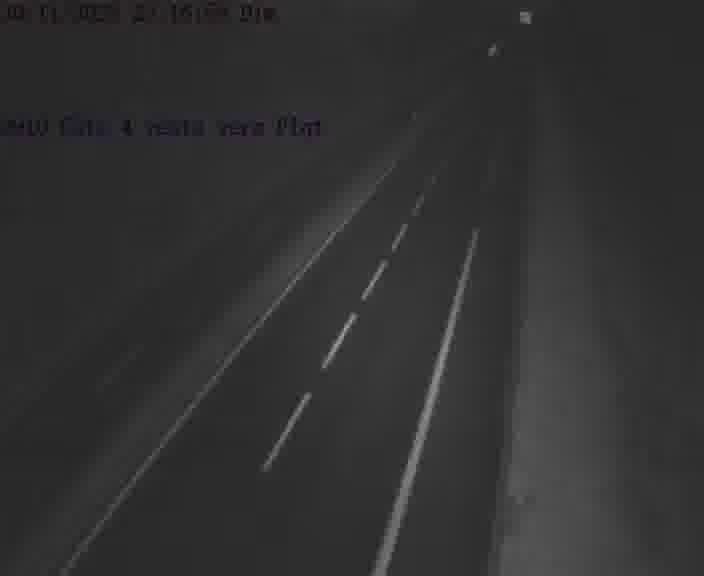 Webcam sur la D910 située dans la Côte des 4 vents. Vue orientée vers le haut de la côte, vers Faulquemont