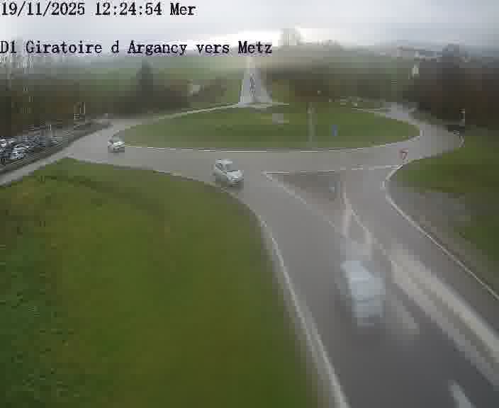 Webcam installée le long de D1 (France) à Argancy, pointée vers Metz, utile pour suivre précisément les conditions de trafic.