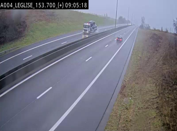 Webcam autoroute E411 à hauteur de Léglise, en direction de Luxembourg