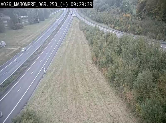 Webcam E25 (A26) à Mabompré. Vue orientée vers le Luxembourg