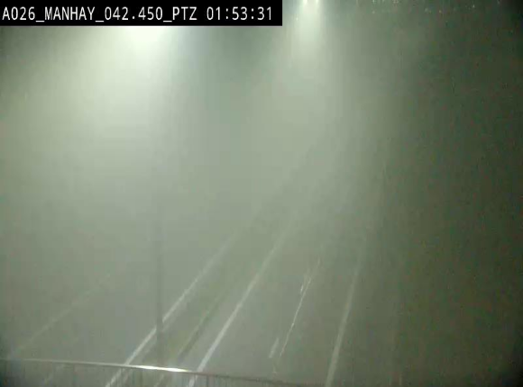 Webcam autoroute A26/E25 à hauteur de Manhay, à la jonction avec la N651 en direction de Liège - BK 42.4