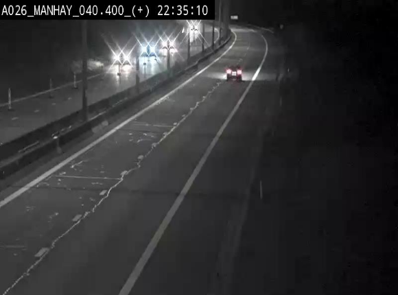 Webcam autoroute A26/E25 à hauteur de Manhay, avant la jonction avec la N651 en direction de Luxembourg - BK 40.4