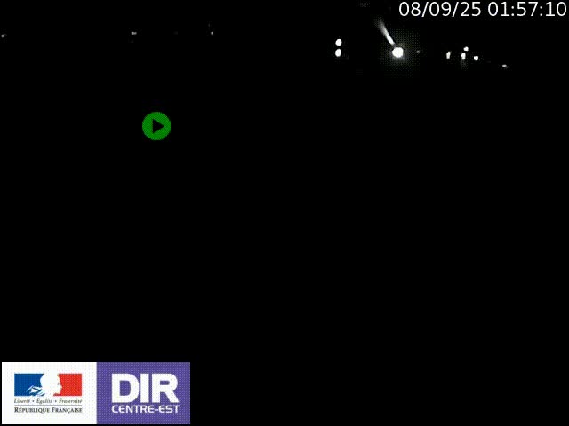 Webcam sur le quai Parjot à Vienne, aux Portes de Lyon, sur la Nationale 7, à la jonction avec le boulevard du Rhône-nord (D1407), caméra orientée vers Lyon