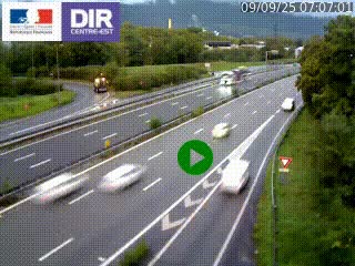 Webcam sur la Nationale 201 à hauteur de la sortie Chambéry-Nord, avant à la jonction entre l'A41 et l'A43, en direction de Lyon