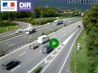 Webcam sur la Nationale 201 à hauteur de la sortie Chambéry-Nord, avant à la jonction entre l'A41 et l'A43, en direction de Lyon