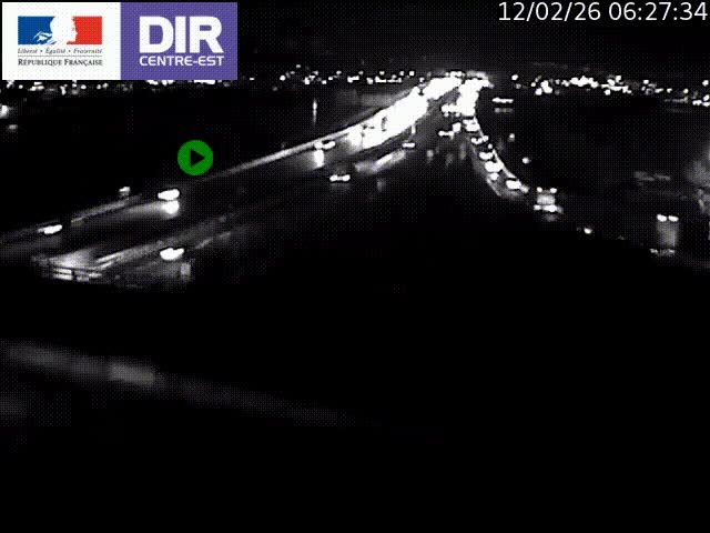 Clone of Caméra de circulation sur A7 à Lyon Perrache vers Marseille, le long du Rhône