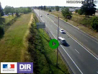 Webcam à Mably, à proximité de Roanne en direction de Moulins sur la N7