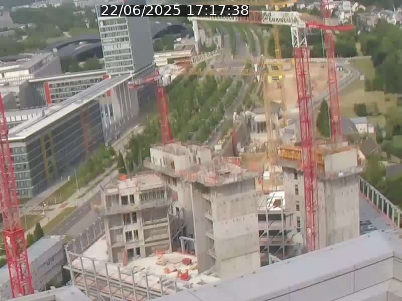 Webcam sur l'avenue John Fitzgerald Kennedy (N51) avec vue orientée vers le Findel