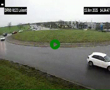 Webcam en périphérie de Chartres sur la N123, à hauteur de Luisant. Vue orientée vers Chartres