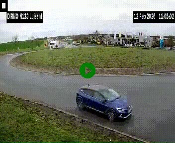 Webcam en périphérie de Chartres sur la N123, à hauteur de Luisant. Vue orientée vers Chartres