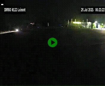 Webcam en périphérie de Chartres sur la N123, à hauteur de Luisant. Vue orientée vers Chartres