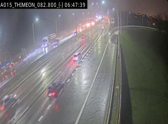 Caméra trafic Belgique - Thiméon - E42, jonction avec A54 (E420) direction La Louvière/Charleroi - BK 82.82