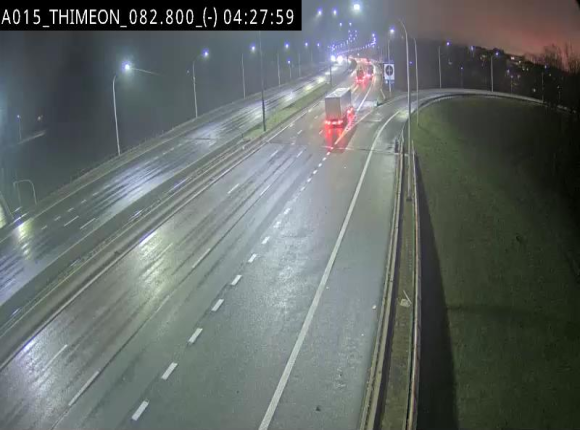 Caméra trafic Belgique - Thiméon - E42, jonction avec A54 (E420) direction La Louvière/Charleroi - BK 82.82