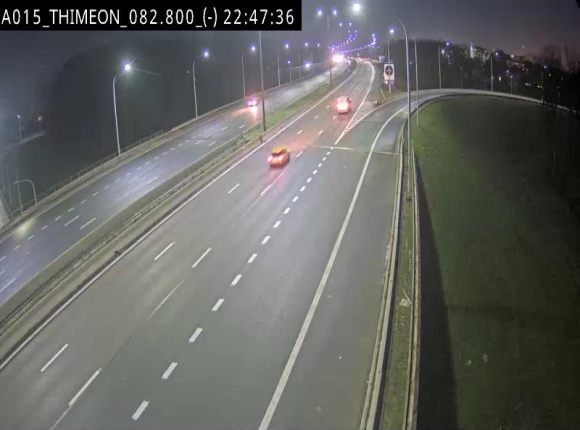 Caméra trafic Belgique - Thiméon - E42, jonction avec A54 (E420) direction La Louvière/Charleroi - BK 82.82