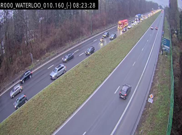 Webcam autoroute Belgique - Waterloo - R0 (ring de Bruxelles) - BK 12.3
