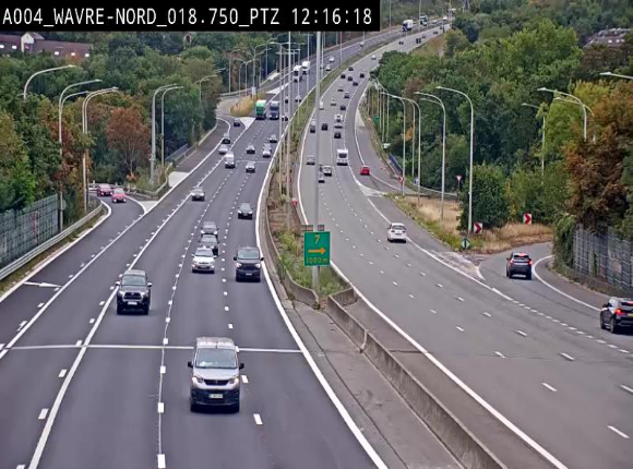Webcam traffic E411(A4) - BK 18.7 - Bierges (Wavre Nord)