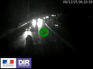 Caméra autoroute sur A6 - Valvert, près de Lyon, en direction de Paris, à hauteur de la sortie 36 Porte du Valvert