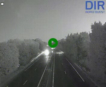 Webcam sur le périphérique de Caen (N814) à l'est de la ville, à Mondeville hauteur de la sortie 2, Presqu'île-Rives de l'Orne, au bout de l'autoroute A13
