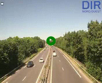 Webcam sur le périphérique de Caen (N814) à l'est de la ville, à Mondeville hauteur de la sortie 2, Presqu'île-Rives de l'Orne, au bout de l'autoroute A13