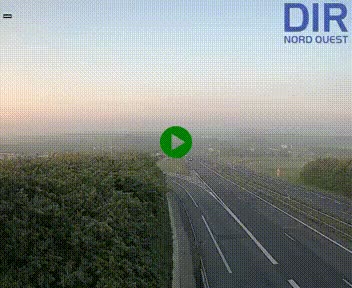 Webcam au début de l'A84 sur le périphérique Ouest de Caen (N814) à hauteur de la sortie 9, Porte de Bretagne