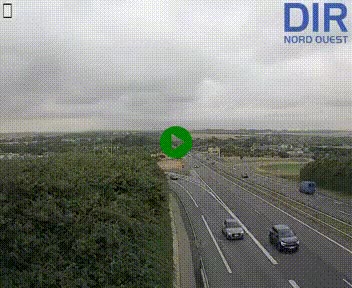 Webcam au début de l'A84 sur le périphérique Ouest de Caen (N814) à hauteur de la sortie 9, Porte de Bretagne