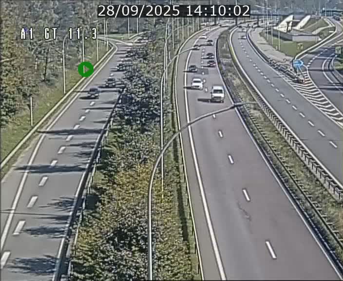 Traffic live webcam Luxembourg Senningerberg - A1 direction Allemagne - BK 11.3