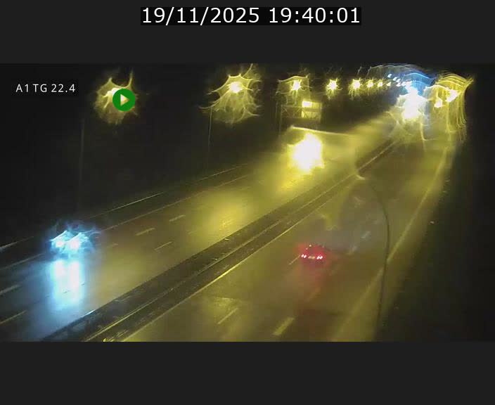 Traffic live webcam Luxembourg Flaxweiler - A1 direction Luxembourg - BK 22.4