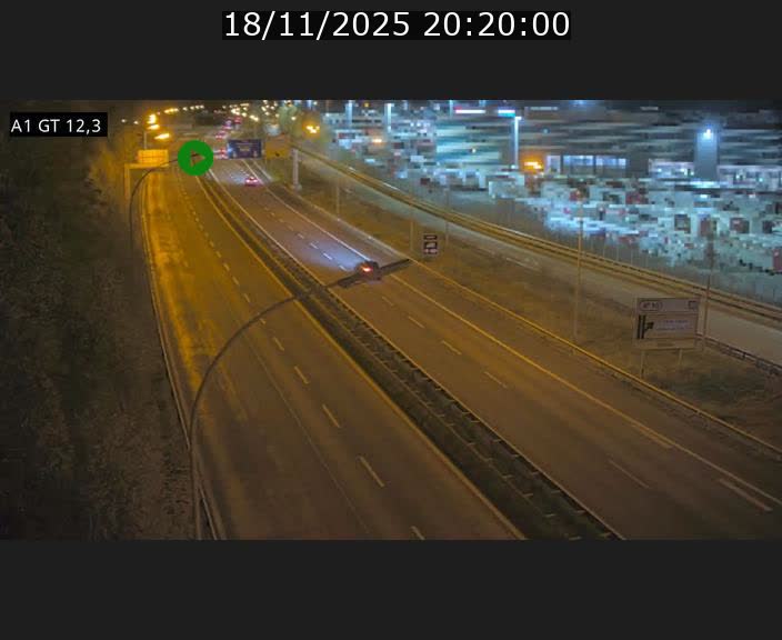 Traffic live webcam Luxembourg Senningerberg - A1 direction Allemagne - BK 12.3