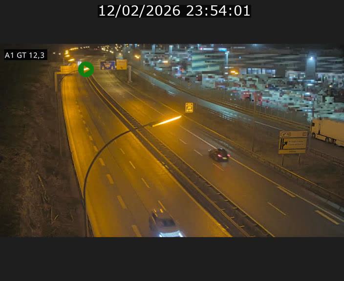Traffic live webcam Luxembourg Senningerberg - A1 direction Allemagne - BK 12.3