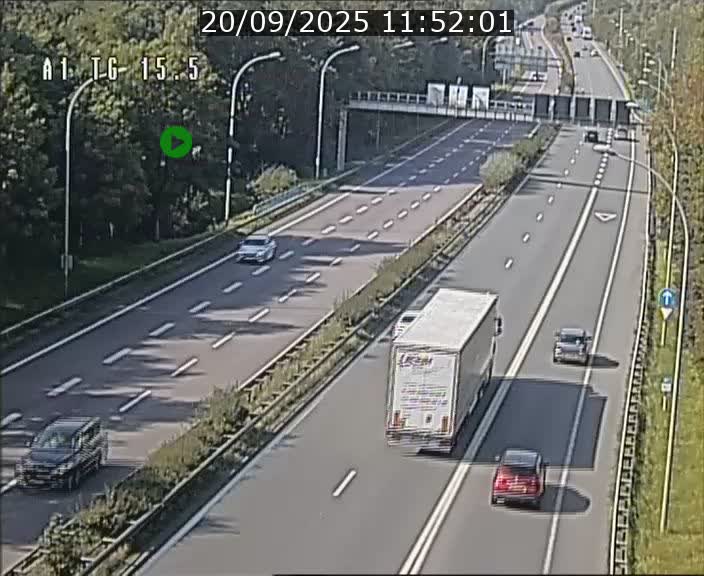 Traffic live webcam Luxembourg Munsbach - A1 direction Luxembourg - BK 15.5