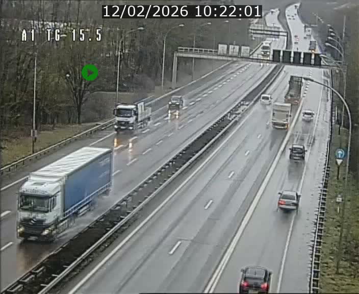 Traffic live webcam Luxembourg Munsbach - A1 direction Luxembourg - BK 15.5