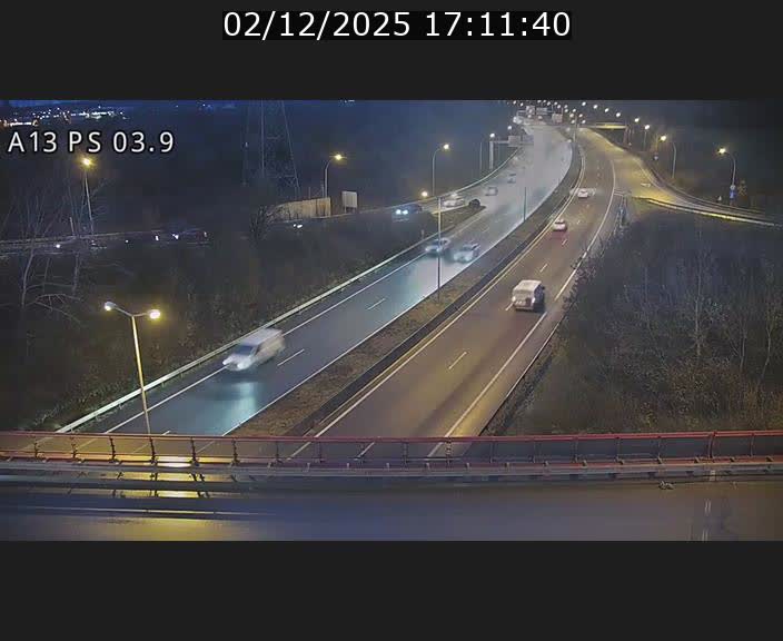 Traffic live webcam Luxembourg Differdange - A13 direction Esch-sur-Alzette - BK 3.9