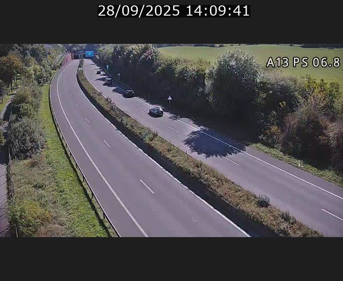 Traffic live webcam Luxembourg Ehlerange - A13 direction Esch-sur-Alzette - BK 6.8