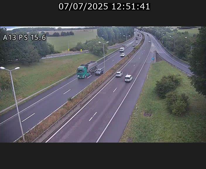 Traffic live webcam Luxembourg Kayl - A13 direction Dudelange - BK 15.6